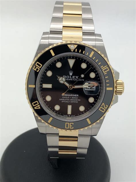 rolex sub 18k stailwss